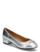 Biacindy Ballet Flat Faux Leather Ballerinat Silver Bianco