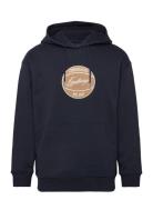 Logo Sweat Hoodie Tops Sweat-shirts & Hoodies Hoodies Navy Lindbergh