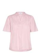 Lr-Naja Tops Blouses Short-sleeved Pink Levete Room