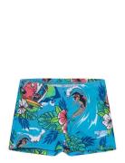 Boys Learn To Swim Digital Allover Aquashort Uimashortsit Blue Speedo