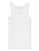 Irene Top - Cotton Tops T-shirts & Tops Sleeveless White STUDIO FEDER
