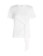 Knot Boat-Nk Ss Tee Tops T-shirts & Tops Short-sleeved White Tommy Hil...