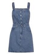 Iconic Button Thru Dress Chill Lyhyt Mekko Blue Levi's®