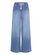 Pzraven Hw Pant Bottoms Trousers Wide Leg Blue Pulz Jeans