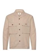 Akotto Cot/Linen Overshirt Tops Overshirts Beige Anerkjendt