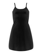 Seamless Slip Dress Lyhyt Mekko Black Missya