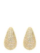 Corinne Crystal Small Earring Gold Accessories Jewellery Earrings Stud...