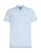 Cotton Linen Terry Reg Polo Tops Polos Short-sleeved Blue Tommy Hilfig...