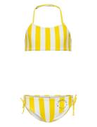 Kogholiday Rouching Bikini Set Acc Bikinit Yellow Kids Only