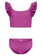 Kogwave Structure Bikini Set Acc Bikinit Purple Kids Only