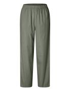 Slfblair Hw Pant B Bottoms Trousers Straight Leg Grey Selected Femme