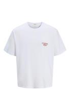 Joracapulco Type Tee Ss Crew Neck Tops T-shirts Short-sleeved White Ja...