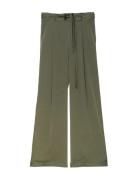 Woven Trousers, Tessy Bottoms Trousers Wide Leg Khaki Green Ivo Nikkol...