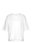 Boxy Heavy Weight Tee Tops T-shirts & Tops Short-sleeved White Monki