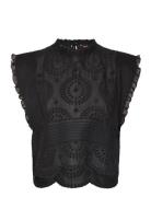 C_Bredy Tops Blouses Short-sleeved Black BOSS