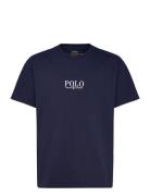 Logo Heavyweight Cotton Jersey Tee Tops T-shirts Short-sleeved Navy Ra...