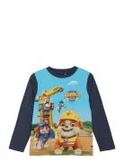 T-Shirt Ls Tops T-shirts Long-sleeved T-shirts Navy Minymo