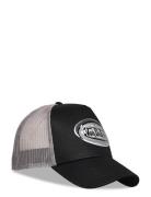 Oval Patch Trucker Grey -Black Von Dutch Accessories Headwear Caps Bla...