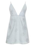 Denim Stud Mini Dress Lyhyt Mekko Blue ROTATE Birger Christensen