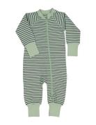 Pyjamas Two Way Zipper Pyjama Green Geggamoja