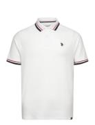 Anniv 3 Reg Uspa Uni Polo Tops Polos Short-sleeved White U.S. Polo Ass...