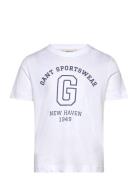 Gant Sportswear Arch T-Shirt Tops T-shirts Short-sleeved White GANT