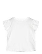 Short-Sleeved Cotton T-Shirt Tops T-shirts Short-sleeved White Mango