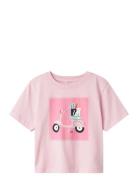 Nmfhelka Ss Nreg Top Pb Tops T-shirts Short-sleeved Pink Name It