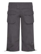 Soft Capri Bottoms Shorts Casual Shorts Grey Monki