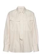 Cmshirley-Shirt Tops Shirts Long-sleeved Cream Copenhagen Muse