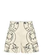 Objmaple Hw Wide Shorts Cc2 Ss Bottoms Shorts Casual Shorts Cream Obje...