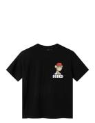 Nlmmakara Bod Ss L Top Sky Tops T-shirts Short-sleeved Black LMTD