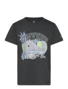 Te-S/S Tee Sport T-shirts Short-sleeved Black Converse