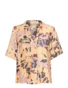 Cugreece Blouse Tops Blouses Short-sleeved Multi/patterned Culture
