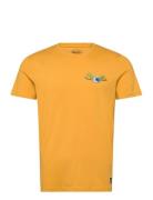 T-Shirt Eye H Y Cotton Von Dutch Tops T-shirts Short-sleeved Yellow Vo...
