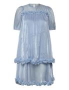 Daisi Dress Polvipituinen Mekko Blue A-View