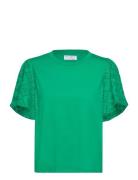 Top Sonia Tops T-shirts & Tops Short-sleeved Green Lindex