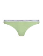 Thong 3Pk Stringit Alusvaatteet Green Calvin Klein