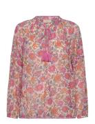 Blouse From Freequent In A Fine Cotton Crepe With A Floral Print. The ...