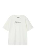 Nlmfino Ss L Top Tops T-shirts Short-sleeved White LMTD