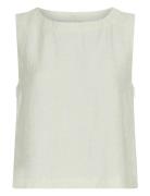 Mschdisa Sl Top Tops T-shirts & Tops Sleeveless White MSCH Copenhagen