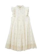 Helenasw Dress Polvipituinen Mekko Cream Sofie Schnoor