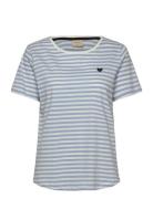 T-Shirt From Freequent In A Soft Material With Stripes. The T-Shirt Ha...