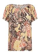 Sc-Rosaela Tops Blouses Short-sleeved Multi/patterned Soyaconcept