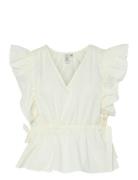 Yasulea Sl Top Tops Blouses Sleeveless White YAS