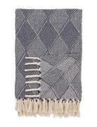 Yva - Plaid, Blue, 130X180 Cm Home Textiles Cushions & Blankets Blanke...