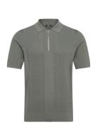 Bart Tops Polos Short-sleeved Green Reiss