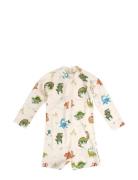 Villads – Uv-Dragt 1-2 År – Dino Beach Uimapuku Uima-asut Cream Filiba...