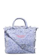 Floral-Print Mini Tote Tote Laukku Blue Mango