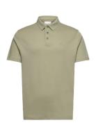 Ss Supima Chest Emb Polo Tops Polos Short-sleeved Yellow Calvin Klein
